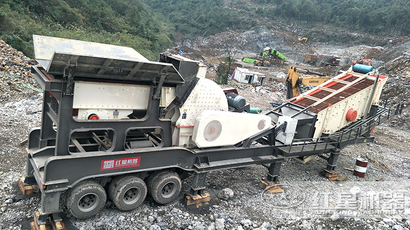 時產100噸建筑垃圾粉碎機現場 時產100噸建筑垃圾粉碎機現場
